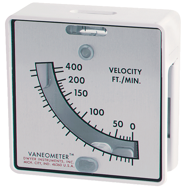 Dwyer Vaneometer Swing Vane Anemometer, Model 480